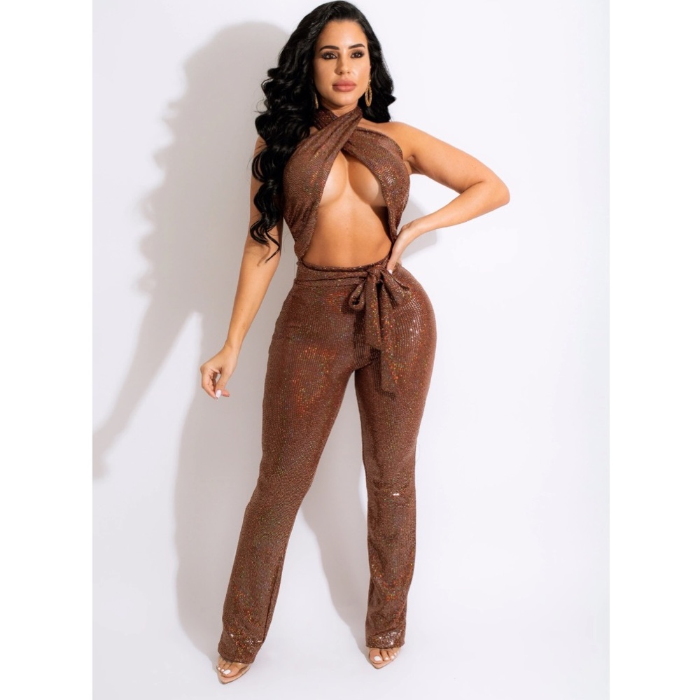 Diva Boutique Sequin Jumpsuit